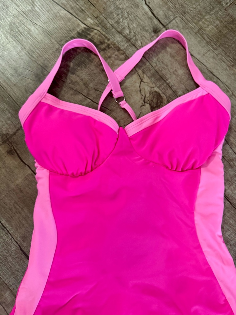SUUKESS One Piece Womens Pink Swimsuit Small Tummy Control Crisscross Back Sexy - Picture 4 of 9